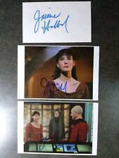 JAMIE HUBBARD As SALIA 2 autógrafo assinado à mão CARTÃO E FOTO S STAR TREK PRÓXIMA GERAÇÃO comprar usado  Enviando para Brazil