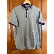 Polo Assn dos EUA. Camisa polo masculina Ralph Lauren cinza com gola azul tamanho XL comprar usado  Enviando para Brazil