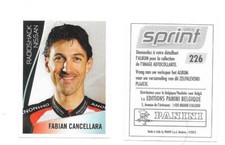 Vignette N°226 - Sprint 2013 - Edition Belge - Fabian Cancellara comprar usado  Enviando para Brazil