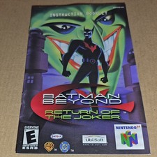 Batman Beyond: Return of the Joker Instruction Manual ONLY Nintendo 64 N64 comprar usado Batman Beyond: Return of the Joker Instruction Manual ONLY Nintendo 64 N64 comprar usado  Enviando para Brazil