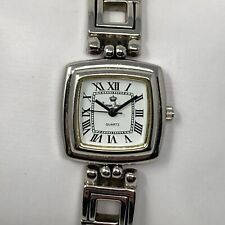 Relógio feminino Premier Designs 26 mm tom prata fecho quadrado nova bateria comprar usado  Enviando para Brazil