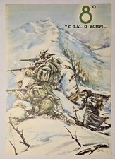 Cartolina reggimento alpini usato  Cecina