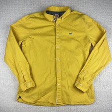 Camisa Lacoste L!ve amarela com botões tamanho 43 (leia) comprar usado  Enviando para Brazil