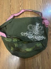 Usado, Bolsa carteiro de lona vintage Victoria Secret rosa cachorro realeza tamanho grande comprar usado  Enviando para Brazil
