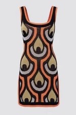 Novo Vestido Túnica Rabanne H&M EXCLUSIVO Glitter Malha Jacquard Tamanho Pequeno comprar usado  Enviando para Brazil