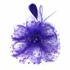 Feather hair fascinator for sale  UK