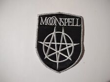 MOONSPELL + LOGOTIPO, COSTURAR NO BRANCO COM ADESIVO BORDADO BORDA BRANCA comprar usado  Enviando para Brazil