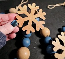 Wooden blue bead for sale  Galion