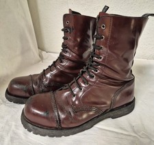 Botas e aparelhos usados Inglaterra Oxblood 10 furos/olhos botas 8UK/9US/42EU punk skinhead comprar usado  Enviando para Brazil