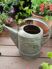 Regador de metal galvanizado vintage decoração rústica de fazenda e arte de jardim comprar usado  Enviando para Brazil