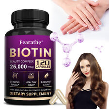 Complejo de Belleza Biotina 25 000 mcg Máxima Fuerza Cabello Piel y Uñas Salud segunda mano  Embacar hacia Argentina