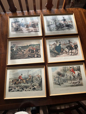 Set hunting prints for sale  BUNGAY