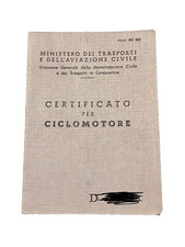 Libretto certificato ciclomoto usato  Bologna
