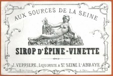 Ancienne etiquette sirop d'occasion  Dijon