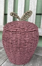 Burgundy apple basket for sale  Valparaiso
