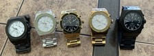5 relógios cronógrafo Swiss Legend masculino acelerador ouro preto 316L dois tons funciona comprar usado  Enviando para Brazil