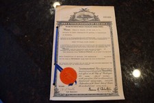 Antique patent document for sale  North Wales