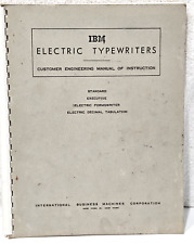 Usado, De colección 1953 IBM Máquinas de Escribir Eléctricas Manual de Instrucción Estándar Ejecutivo + segunda mano  Embacar hacia Argentina