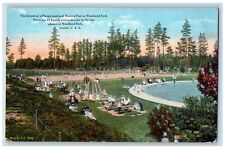 Cartão postal Seattle Washington WA The Children's Playground and Wading Pool 1922 comprar usado  Enviando para Brazil