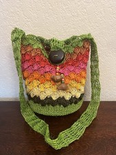Bolsa Wayuu Mochila Colombiana Transversal Balde Tecido Boho Contas Multicoloridas 11x10 comprar usado  Enviando para Brazil