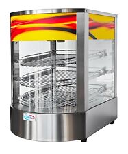 Torta de comida quente comercial fatia de pizza vidro curvo aquecedor display comprar usado  Enviando para Brazil