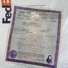 Historical document title for sale  Winnetka