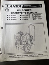 Landa operators manual for sale  Keno