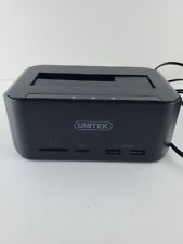 Estación de Acoplamiento Unitek Tipo C USB 3.0 a SATA6G 2.5"/3.5 Mini Doble Bahía Externa  segunda mano  Embacar hacia Mexico