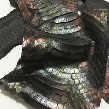 Elaphe Carinata pele de cobra couro pele de cobra qualidade de vestuário Gunmetal comprar usado  Enviando para Brazil