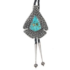 Gravata bolo c1970 grande Archie Henderson Tufa prata fundida azul Páscoa turquesa comprar usado  Enviando para Brazil