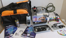 Usado, Compressor de ar aerógrafo Master + estojo acessório pintura instruções comprar usado  Enviando para Brazil
