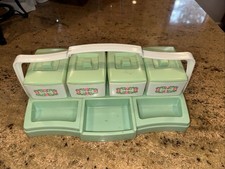 Conjunto organizador de celulóide vintage 1950 Clarolyte berçário verde vaidade, usado comprar usado Conjunto organizador de celulóide vintage 1950 Clarolyte berçário verde vaidade, usado comprar usado  Enviando para Brazil