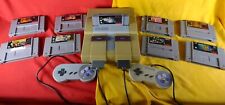 Console Super Nintendo SNES + jogos Mario Street Fighter Alpha 2 Donkey Kong  comprar usado  Enviando para Brazil