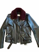 Sandro lederjacke bikerjacke gebraucht kaufen  München
