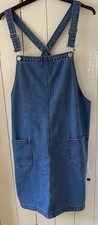 Denim dungaree dress for sale  BOSTON