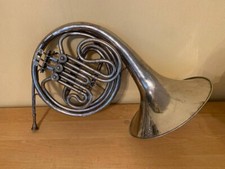 Instrumento musical de bronze com vento buzina francesa URSS Leningrado soviético vintage raro comprar usado  Enviando para Brazil