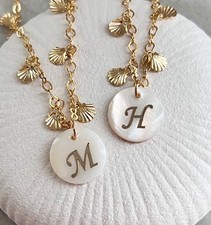 Pearl initial necklace for sale  Brooklyn