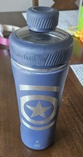 Garrafa liquidificadora Marvel Captain America Shield azul marinho aço inoxidável comprar usado  Enviando para Brazil
