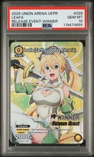 2025 Union Arena SAO Leafa (Earth Goddess, Terraria) vencedor do lançamento PSA 10 comprar usado  Enviando para Brazil