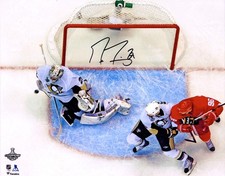 Usado, Marc-Andre Fleury Penguins assinado 16 x 20 2009 SC Finals G7 Clinching salvar foto comprar usado  Enviando para Brazil