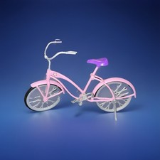 Bicicleta/bicicleta rosa Barbie 2008 com assento roxo e suporte brinquedo original Mattel comprar usado  Enviando para Brazil