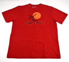 Camiseta Vintage Hollister Tamanho Pequeno Vermelha Anos 00 Surfista Pôr do Sol Laguna Praia Algodão comprar usado  Enviando para Brazil