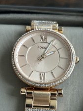 Relógio feminino Fossil ES4301 Carlie três mãos tom ouro rosa aço inoxidável, usado comprar usado  Enviando para Brazil