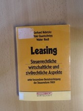 Leasing. Steuerliche, wirtschaftliche und zivilrechtliche Aspekte unter besonder na sprzedaż  Wysyłka do Poland