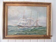 Altes gemälde segelschiff gebraucht kaufen  Niederndodeleben
