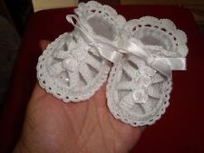 Bebê menina recém-nascida Botinha Sapato Sandália Handmade Crochet ideia presente Cor Diferente comprar usado  Enviando para Brazil
