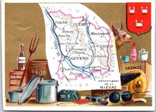 Chromo departement nievre d'occasion  France