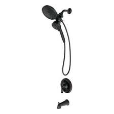 Torneira de banheira/chuveiro Moen 82310BL Mikah preto fosco Posi Temp com alça e válvula comprar usado  Enviando para Brazil