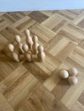 Polished wooden skittles for sale  SOUTHAMPTON