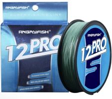 Usado, "Linha de pesca trançada ANGRYFISH 12-PRO - Verde 110 lb/0,50 mm - 328 jardas 🎣🌊" comprar usado  Enviando para Brazil
